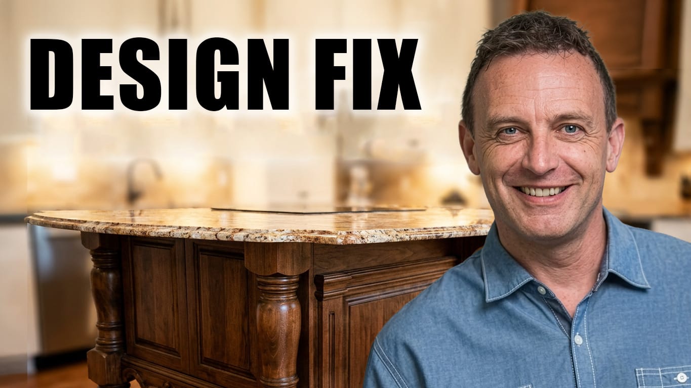 Make kitchen island look like custom furniture